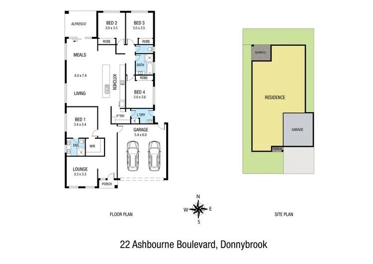Floorplan of Homely house listing, 22 Ashbourne Boulevard, Donnybrook VIC 3064