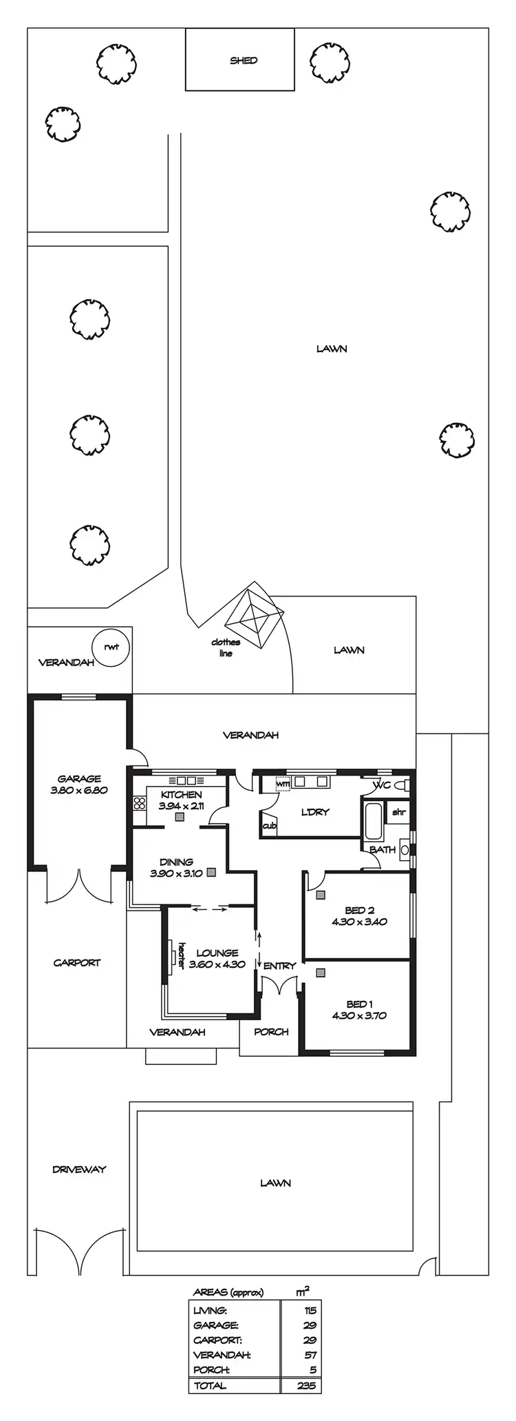 Floorplan of Homely house listing, 5 New Cut Street, Hectorville SA 5073
