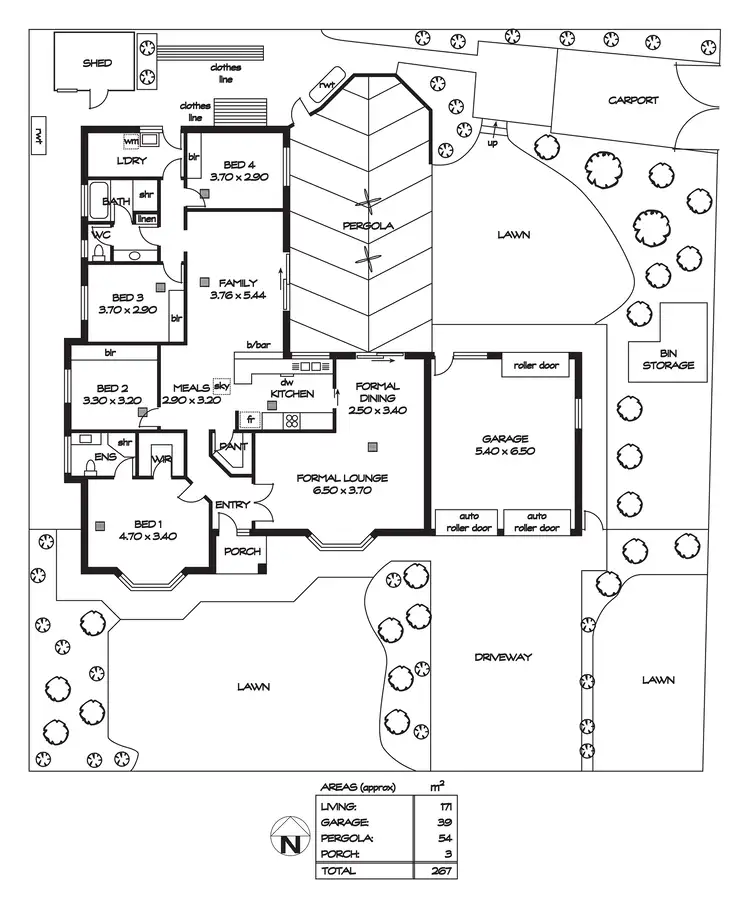 Floorplan of Homely house listing, 36 Richland Road, Newton SA 5074