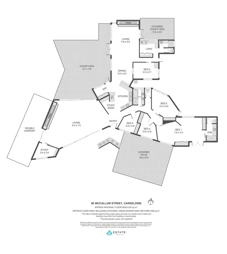 Floorplan of Homely house listing, 80 Mccallum Street, Carseldine QLD 4034
