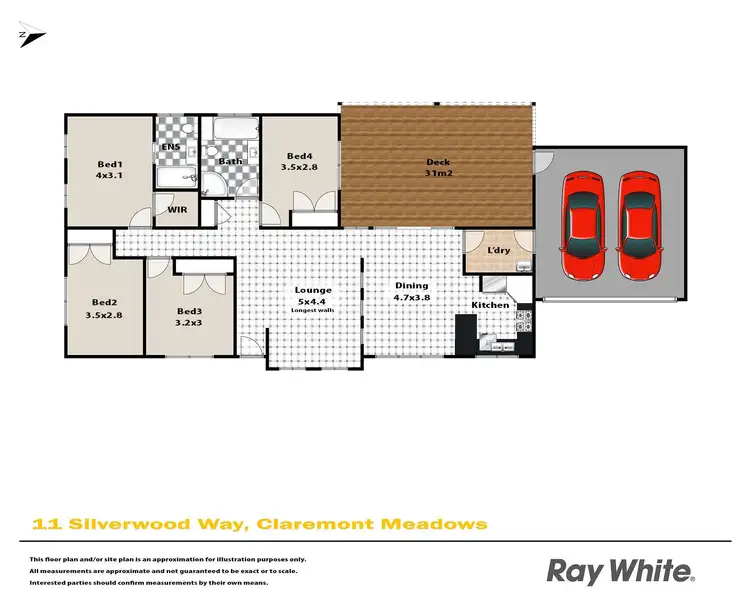 Floorplan of Homely house listing, 11 Silverwood Way, Claremont Meadows NSW 2747