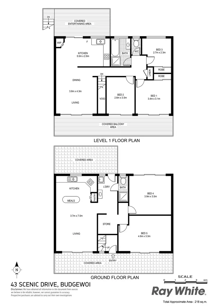 Floorplan of Homely house listing, 43 Scenic Drive, Budgewoi NSW 2262
