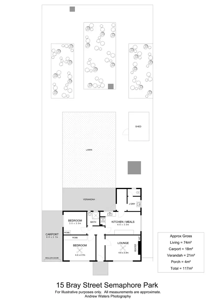 Floorplan of Homely house listing, 15 Bray Avenue, Semaphore Park SA 5019