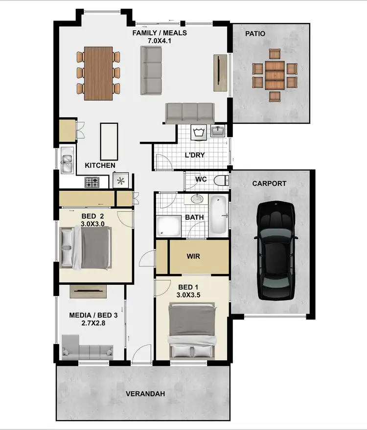 Floorplan of Homely house listing, 21 Hyde Place, Forest Lake QLD 4078