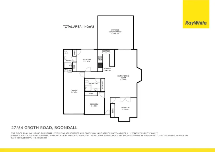 Floorplan of Homely unit listing, 27/64 Groth Road, Boondall QLD 4034
