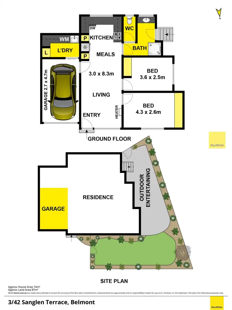 Floorplan of Homely house listing, 3/42 Sanglen Terrace, Belmont VIC 3216