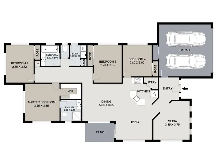 Floorplan of Homely house listing, 1 Sybil Court, Calliope QLD 4680