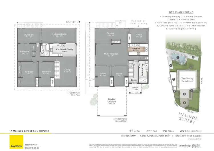 Floorplan of Homely house listing, 17 Melinda Street, Southport QLD 4215