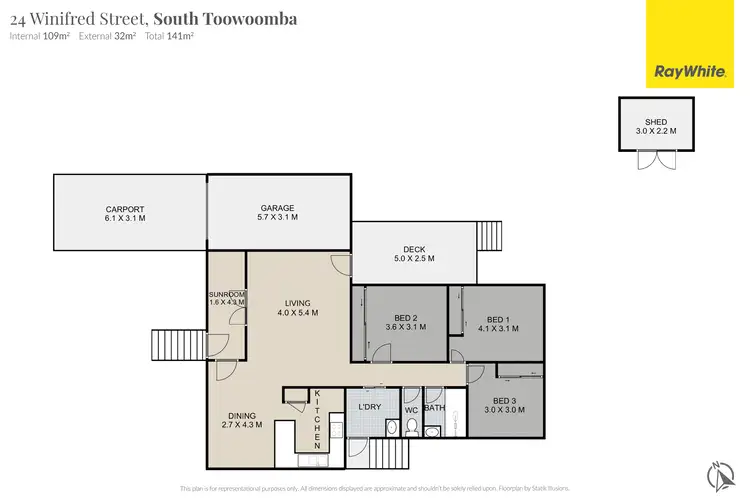 Floorplan of Homely house listing, 24 Winifred Street, South Toowoomba QLD 4350