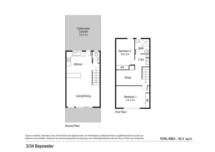 Floorplan of Homely unit listing, 3/34 Bayswater Road, Hyde Park QLD 4812