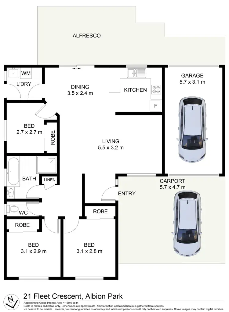 Floorplan of Homely house listing, 21 Fleet Crescent, Albion Park NSW 2527