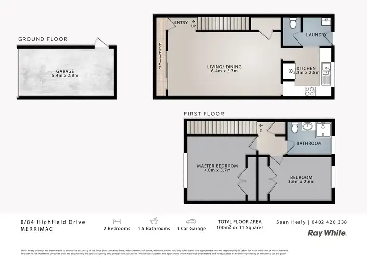 Floorplan of Homely house listing, 8/84 Highfield Drive, Merrimac QLD 4226