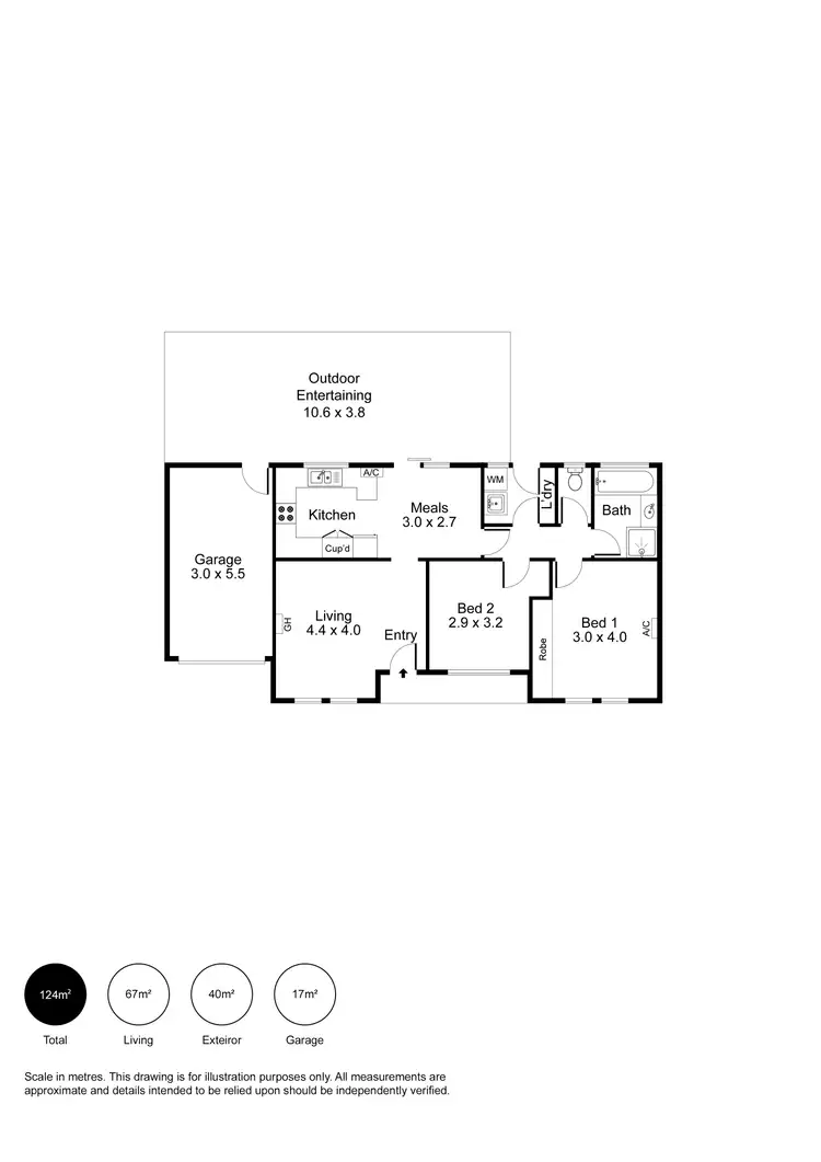 Floorplan of Homely house listing, 2B Dover Terrace, Largs North SA 5016