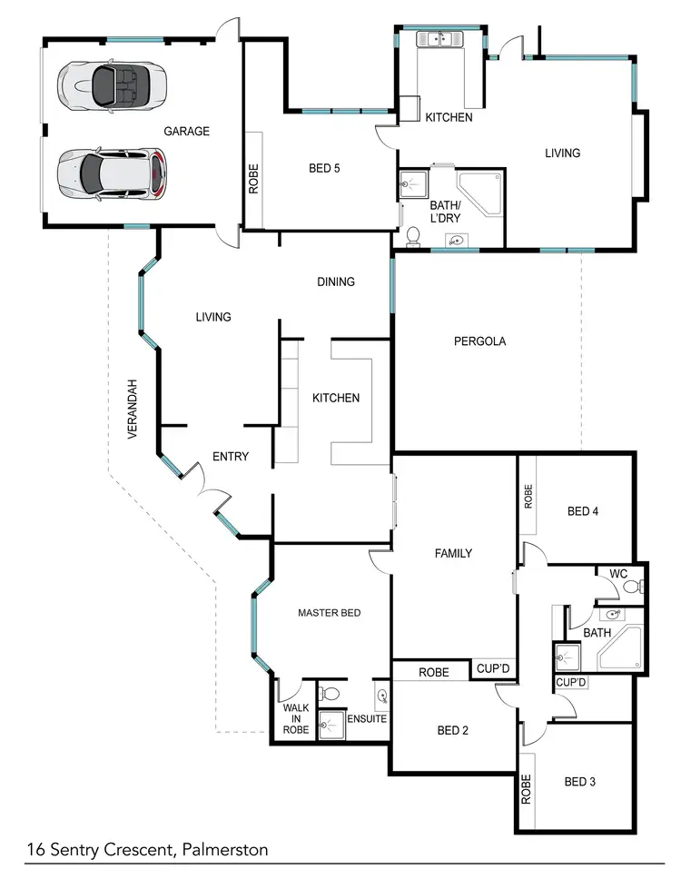 Floorplan of Homely house listing, 16 Sentry Crescent, Palmerston ACT 2913