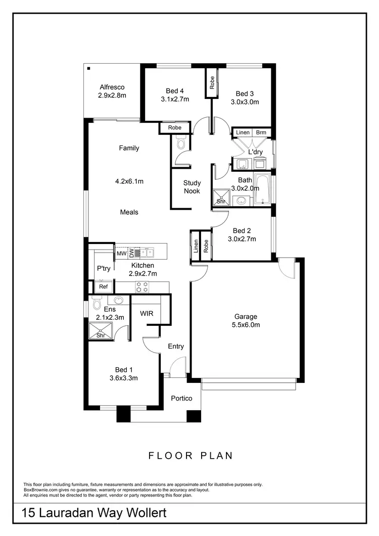 Floorplan of Homely house listing, 15 Lauradan Way, Wollert VIC 3750