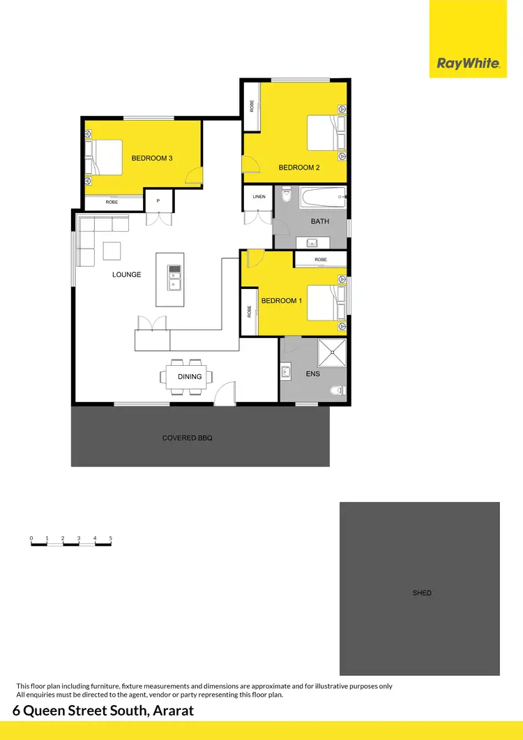 Floorplan of Homely house listing, 6 Queen Street South, Ararat VIC 3377