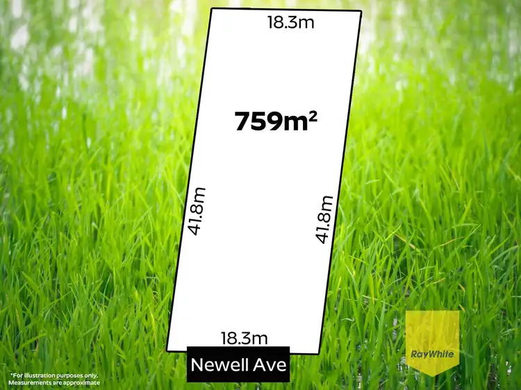 Floorplan of Homely land listing, 212 Newell Avenue, Middleton SA 5213