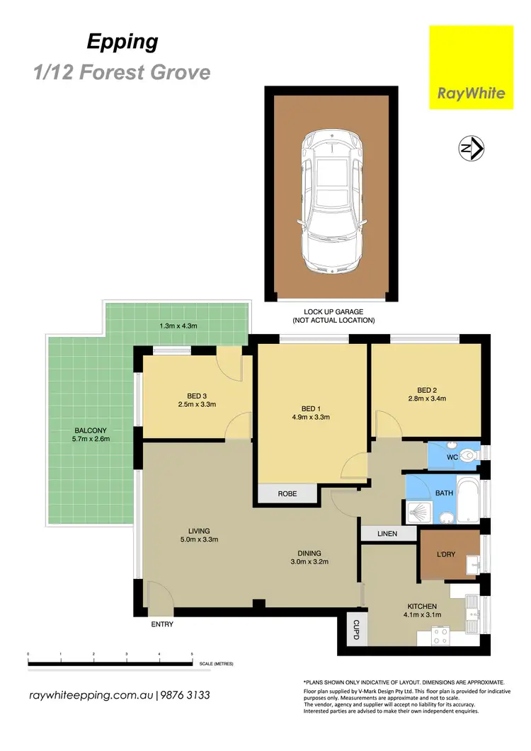 Floorplan of Homely apartment listing, 1/12 Forest Grove, Epping NSW 2121