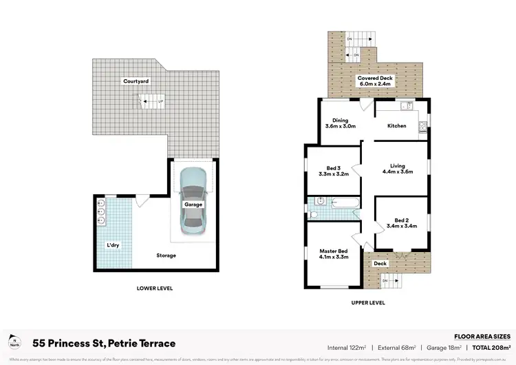 Floorplan of Homely house listing, 55 Princess Street, Petrie Terrace QLD 4000