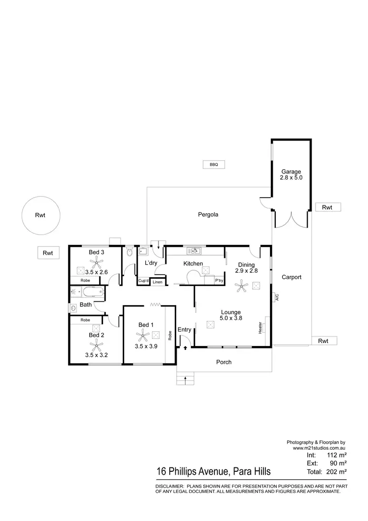 Floorplan of Homely house listing, 16 Phillips Avenue, Para Hills SA 5096