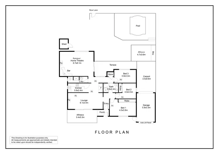 Floorplan of Homely house listing, 20 Stewart Street, Henley Beach SA 5022