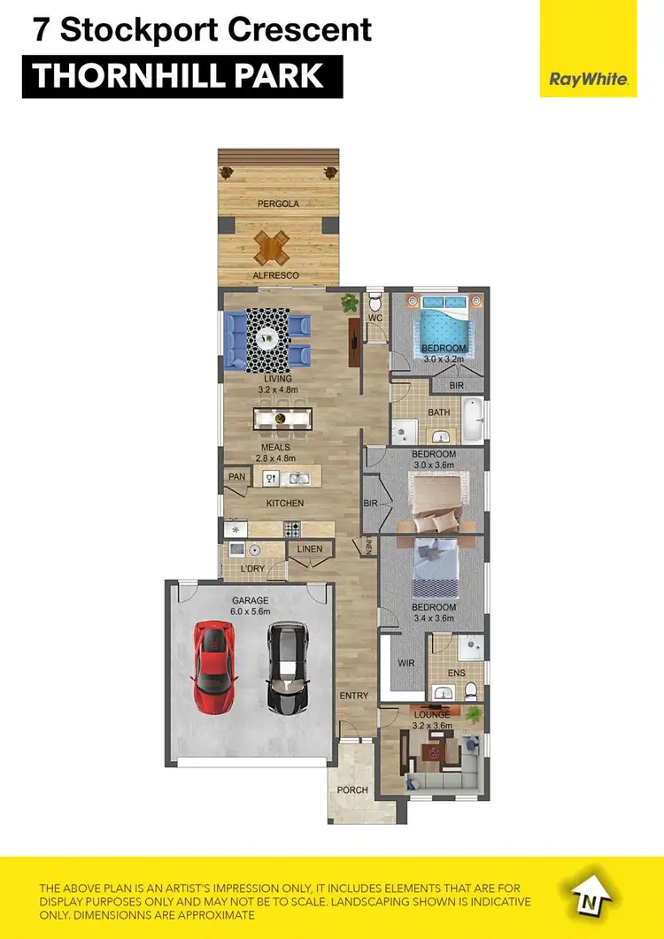 Floorplan of Homely house listing, 7 Stockport Crescent, Thornhill Park VIC 3335