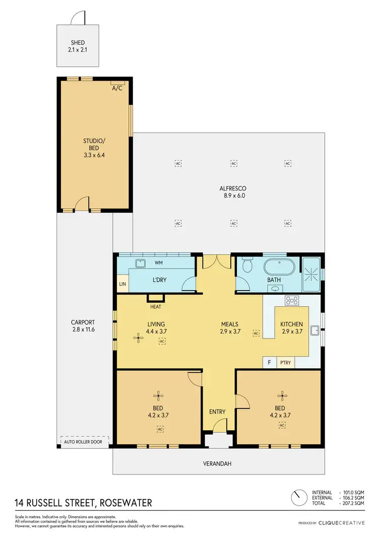 Floorplan of Homely house listing, 14 Russell Street, Rosewater SA 5013