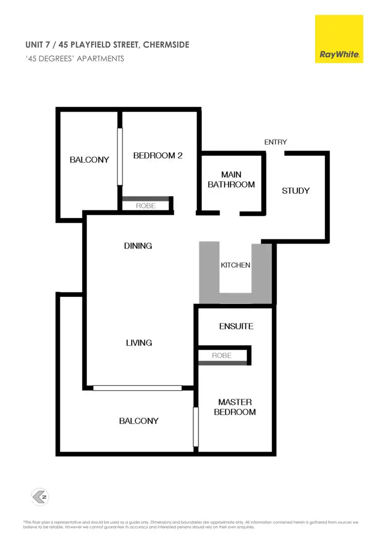 Floorplan of Homely apartment listing, Unit 7/45 Playfield Street, Chermside QLD 4032