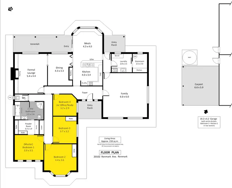 Floorplan of Homely house listing, 20102 Renmark Avenue, Renmark SA 5341