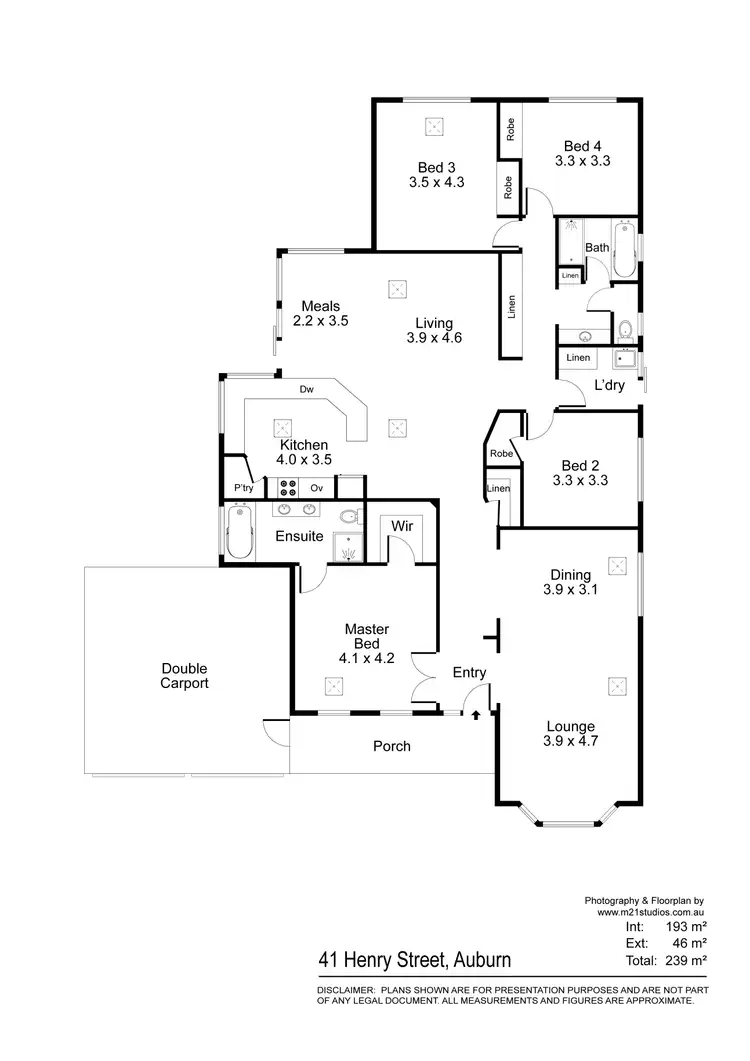 Floorplan of Homely house listing, 41 Henry Street, Auburn SA 5451
