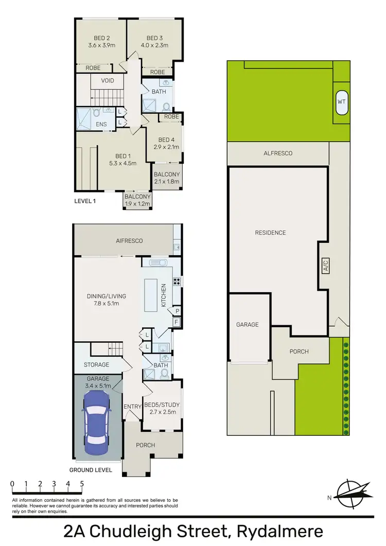 Floorplan of Homely semi-detached listing, 2A Chudleigh Street, Rydalmere NSW 2116