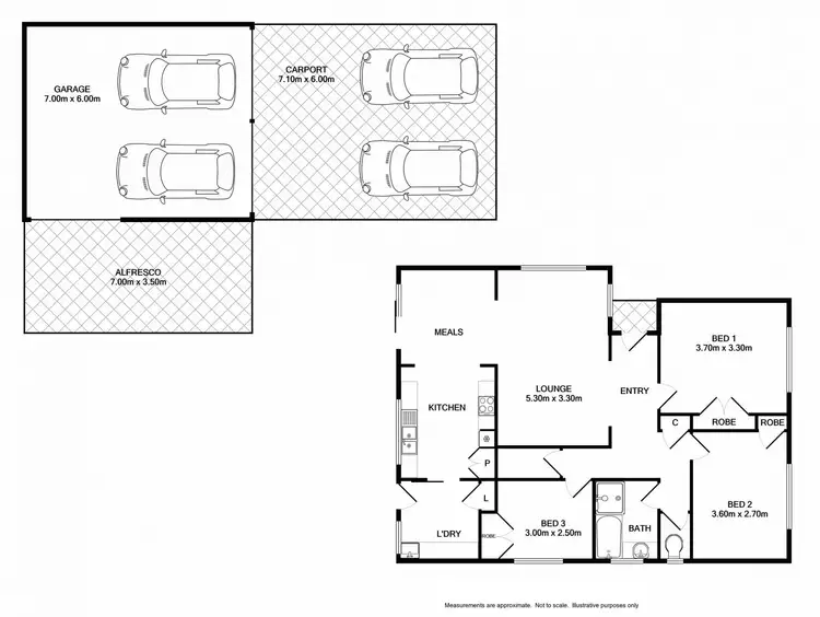 Floorplan of Homely house listing, 4 Budginigi Place, Thurgoona NSW 2640