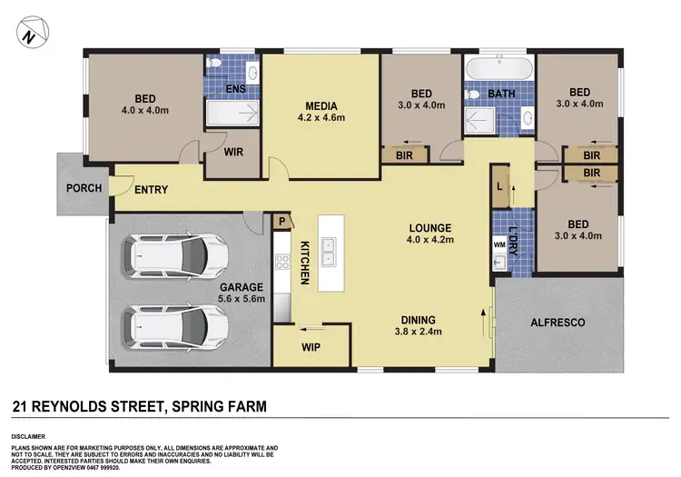 Floorplan of Homely house listing, 21 Reynolds Street, Spring Farm NSW 2570