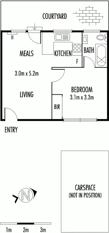Floorplan of Homely apartment listing, 3/123 Emmaline Street, Northcote VIC 3070