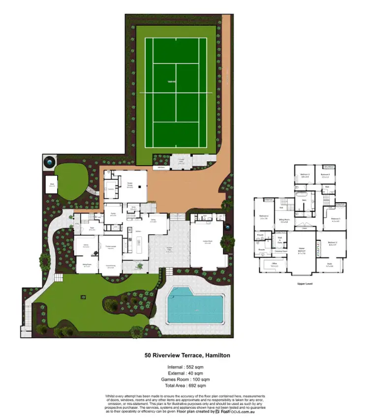 Floorplan of Homely house listing, 50 Riverview Terrace, Hamilton QLD 4007