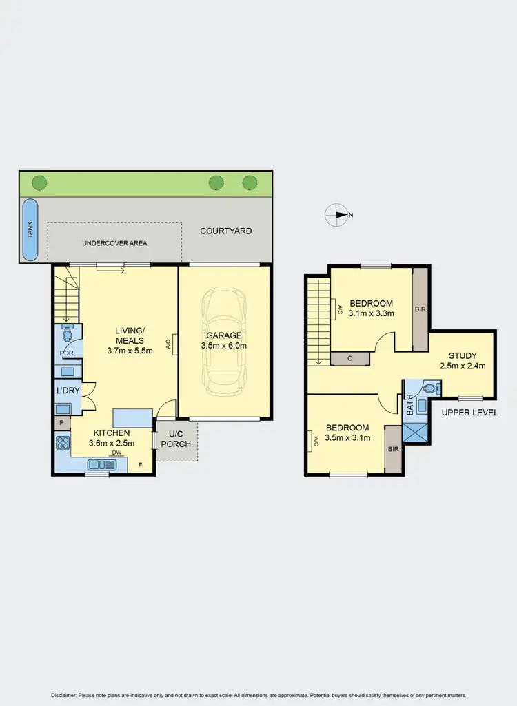 Floorplan of Homely townhouse listing, 2/85 Queens Parade, Fawkner VIC 3060
