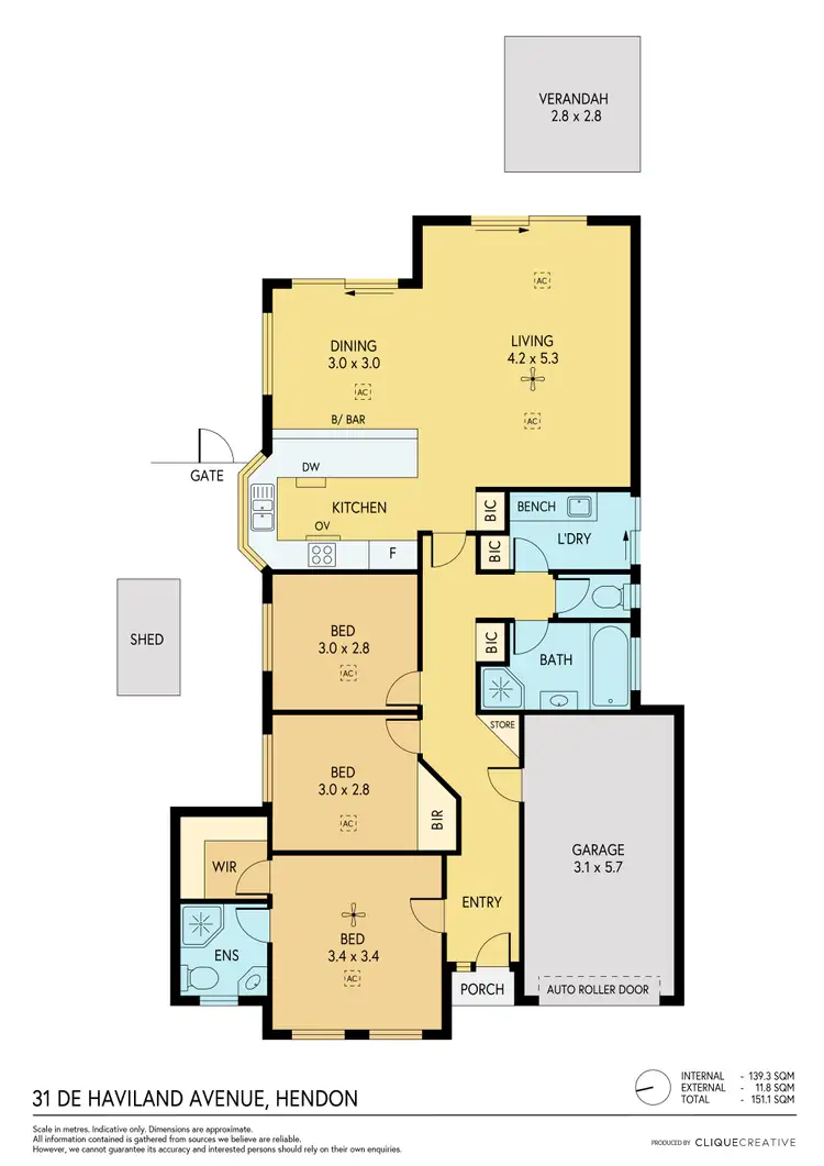 Floorplan of Homely house listing, 31 De Haviland Avenue, Hendon SA 5014