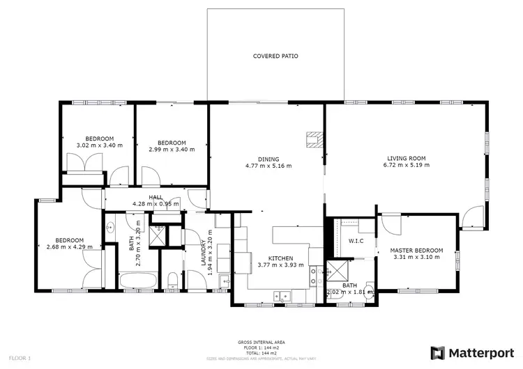 Floorplan of Homely house listing, 13 Goyne Crescent, Swan Hill VIC 3585