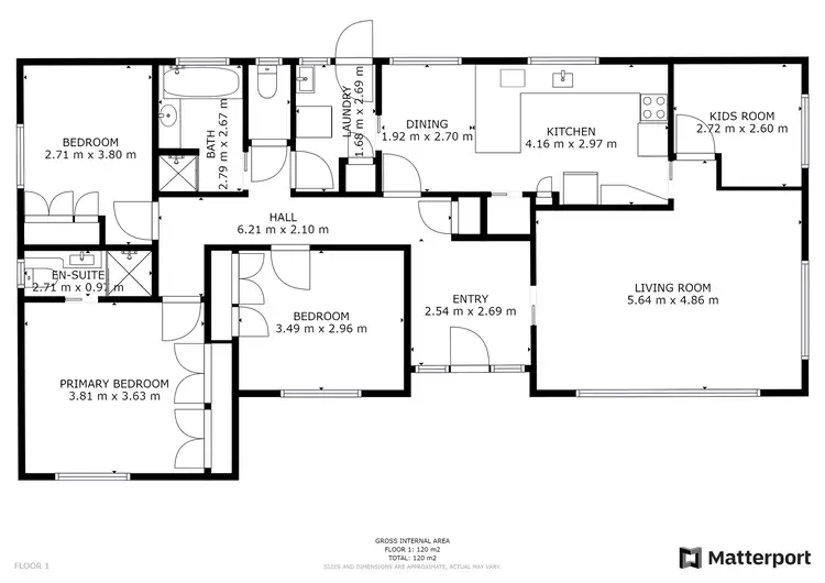Floorplan of Homely house listing, 125 Chapman Street, Swan Hill VIC 3585