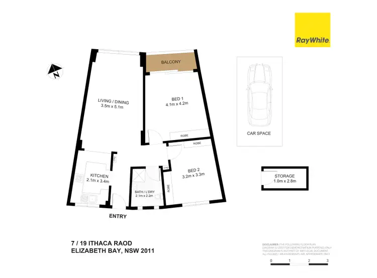Floorplan of Homely apartment listing, 7/19 Ithaca Road, Elizabeth Bay NSW 2011