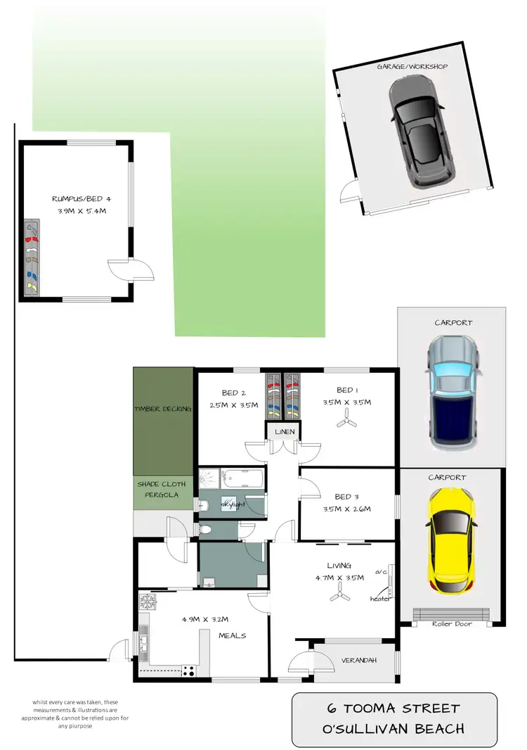 Floorplan of Homely house listing, 6 Tooma Street, O'sullivan Beach SA 5166