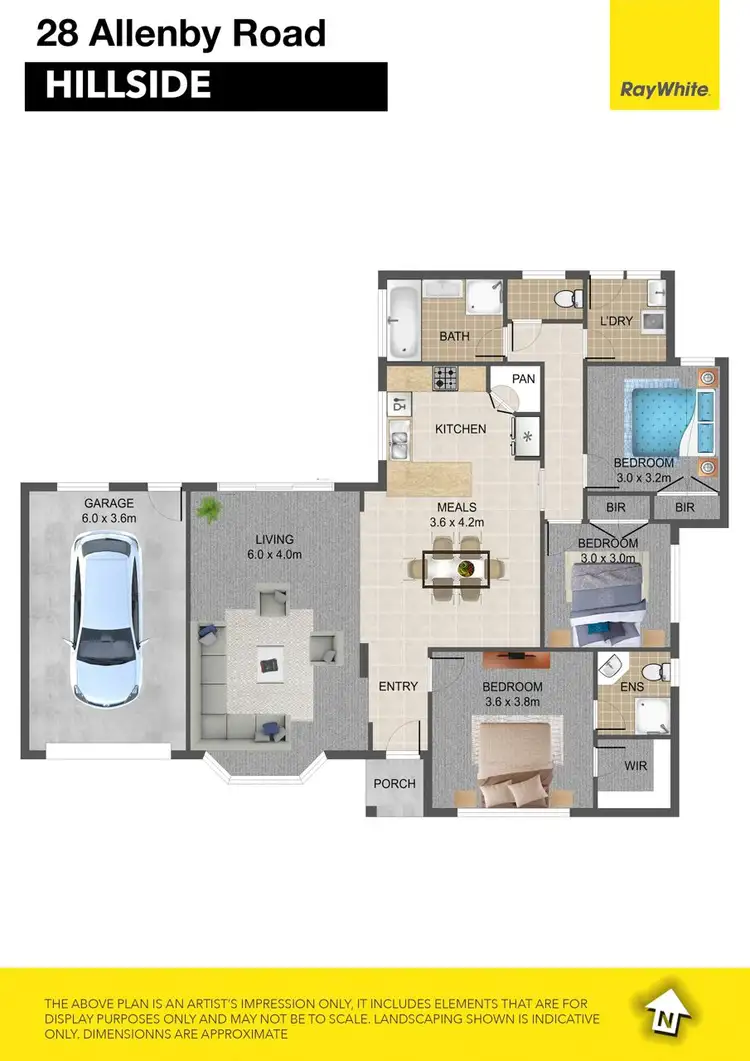 Floorplan of Homely house listing, 28 Allenby Road, Hillside VIC 3037