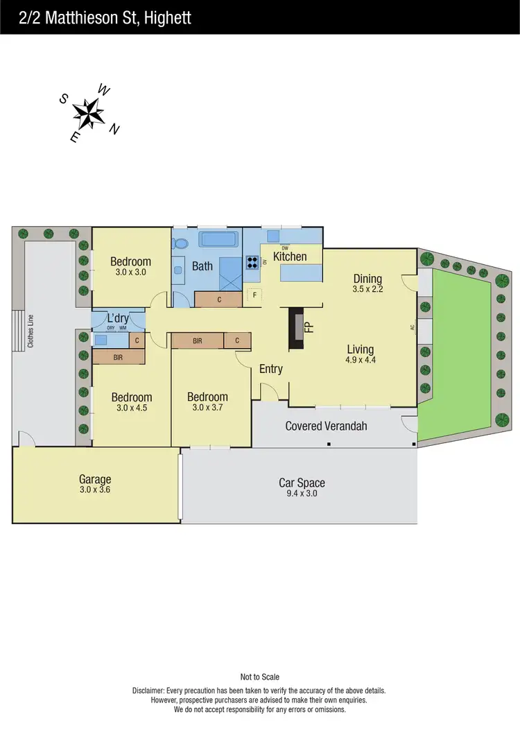 Floorplan of Homely unit listing, 2/2 Matthieson Street, Highett VIC 3190
