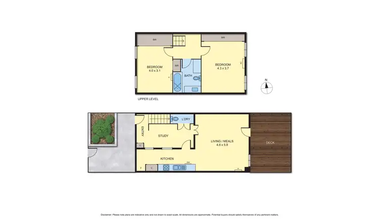 Floorplan of Homely townhouse listing, 18 Industry Lane, Coburg VIC 3058