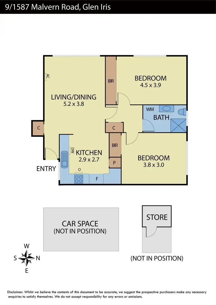 Floorplan of Homely apartment listing, 9/1587 Malvern Road, Glen Iris VIC 3146