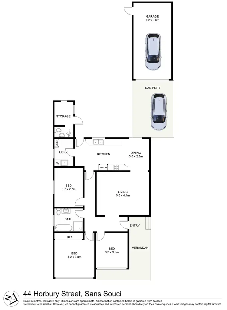 Floorplan of Homely house listing, 44 Horbury Street, Sans Souci NSW 2219