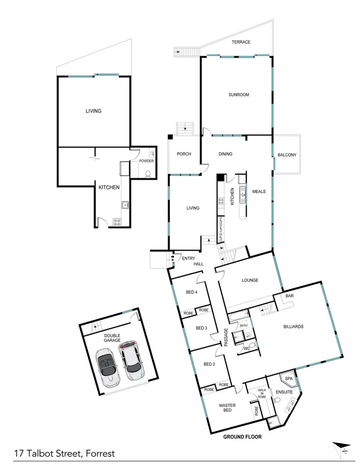 Floorplan of Homely house listing, 17 Talbot Street, Forrest ACT 2603