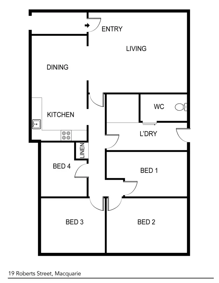 Floorplan of Homely house listing, 19 Roberts Street, Macquarie ACT 2614