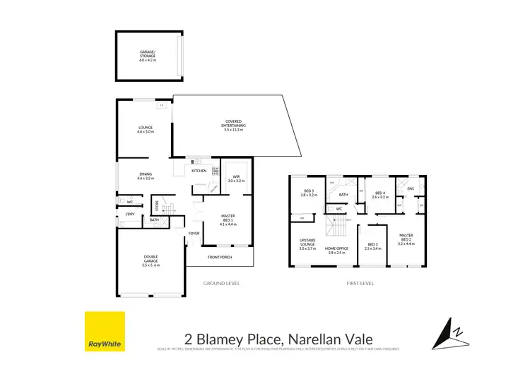 Floorplan of Homely house listing, 2 Blamey Place, Narellan Vale NSW 2567