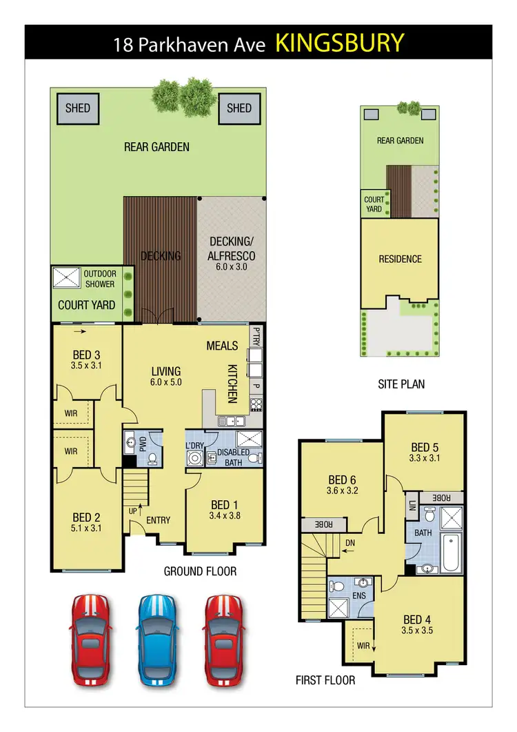 Floorplan of Homely house listing, 18 Parkhaven Avenue, Kingsbury VIC 3083